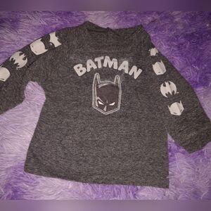 DC Batman Gray Long Sleeve Tee